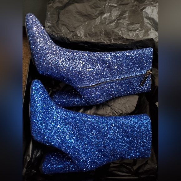 NIB Saint laurent glitter boots - Picture 2 of 6